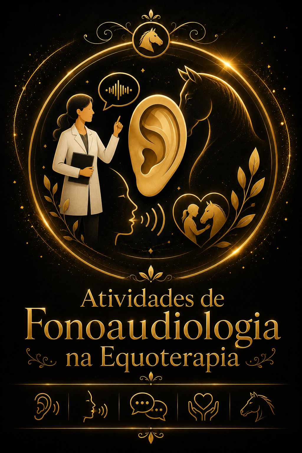 Capa de Atividades de Fonoaudiologia na Equoterapia